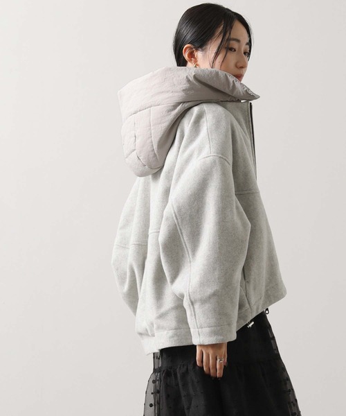 Gready Brilliant(グレディブリリアン)の「フード付ウールショートコート(その他アウター・レディース・トップグレー/チャコールグレー・38)」の21枚目の写真