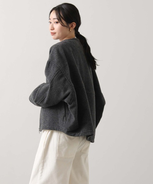 Gready Brilliant(グレディブリリアン)の「フード付ウールショートコート(その他アウター・レディース・トップグレー/チャコールグレー・38)」の12枚目の写真