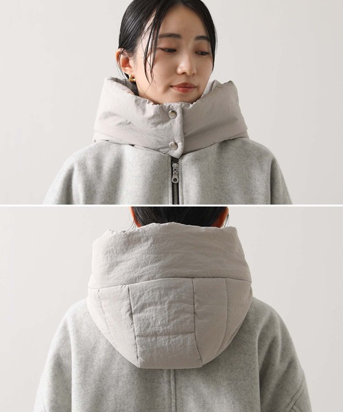 セール】フード付ウールショートコート（その他アウター）｜Gready