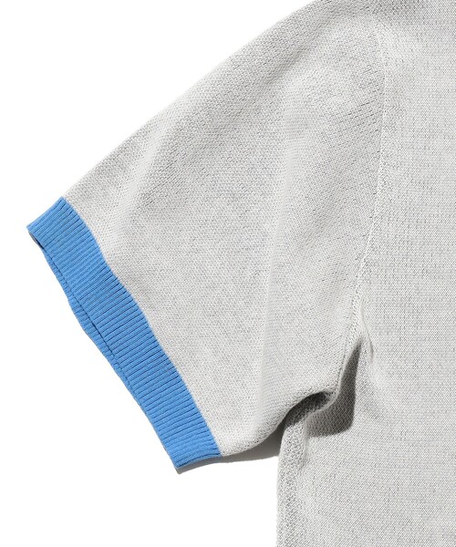 BEAMS PLUS(ビームスプラス)の「Knit Tee Jacquard(Tシャツ/カットソー・メンズ・イエロー/サックスブルー/ワイン・X-LARGE/MEDIUM/SMALL/LARGE)」の21枚目の写真