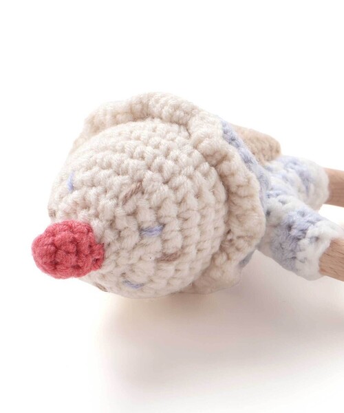 SLAP SLIP BABY（スラップスリップベビー）の「アイスクリームクマウサギアニマル恐竜かぎ編みモチーフ付き歯がためベビー（その他ベビー用品・キッズ・オフホワイト/ベージュ/ピンク/グリーン・FREE）」の19枚目の写真