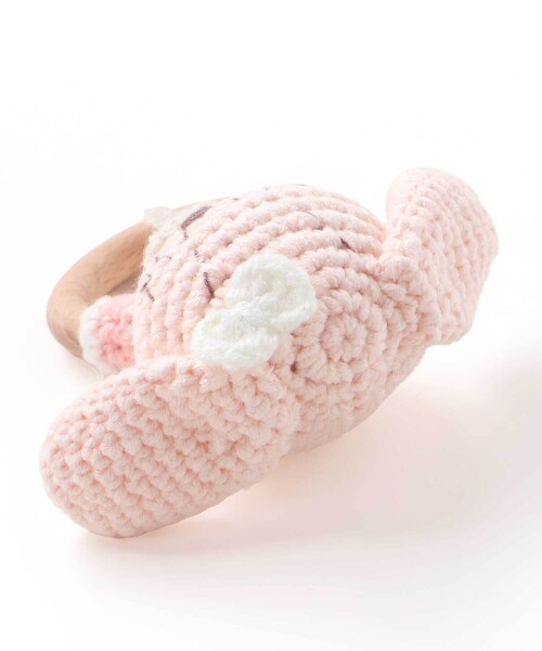 SLAP SLIP BABY（スラップスリップベビー）の「アイスクリームクマウサギアニマル恐竜かぎ編みモチーフ付き歯がためベビー（その他ベビー用品・キッズ・オフホワイト/ベージュ/ピンク/グリーン・FREE）」の14枚目の写真