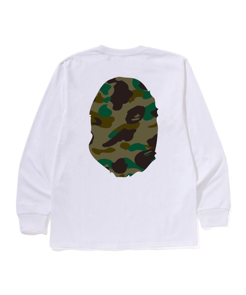 A BATHING APE(アベイシングエイプ)の「1ST CAMO BIG APE HEAD LS TEE(Tシャツ/カットソー・メンズ・ブラック×グリーン/ホワイト×グリーン/ホワイト×イエロー/ブラック×イエロー・MEDIUM/X-LARGE/LARGE/SMALL/XX-LARGE/XXX-LARGE)」の5枚目の写真