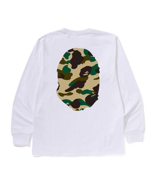 A BATHING APE(アベイシングエイプ)の「1ST CAMO BIG APE HEAD LS TEE(Tシャツ/カットソー・メンズ・ブラック×グリーン/ホワイト×グリーン/ホワイト×イエロー/ブラック×イエロー・MEDIUM/X-LARGE/LARGE/SMALL/XX-LARGE/XXX-LARGE)」の6枚目の写真