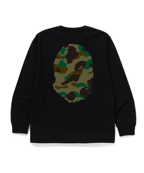 A BATHING APE(アベイシングエイプ)の「1ST CAMO BIG APE HEAD LS TEE(Tシャツ/カットソー・メンズ・ブラック×グリーン/ホワイト×グリーン/ホワイト×イエロー/ブラック×イエロー・MEDIUM/X-LARGE/LARGE/SMALL/XX-LARGE/XXX-LARGE)」の7枚目の写真
