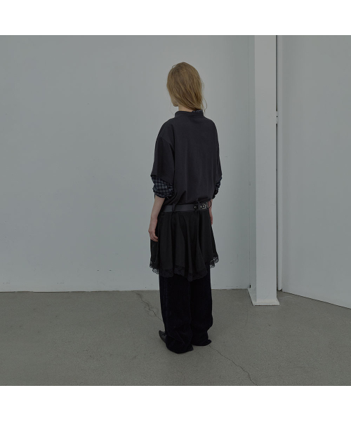 LCDC TM(エルシーディーシーティーエム)の「LACE TRIM JERSEY DRESS (CHARCOAL)(ワンピース・レディース・その他・OS)」の12枚目の写真