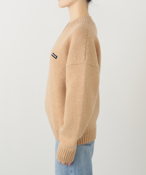 journal standard L'essage（ジャーナルスタンダードレサージュ）の「【ROTATEローテート】 Knit V-Neck Jumper：ニット（ニット/セーター・レディース・ベージュ・X-SMALL）」の4枚目の写真