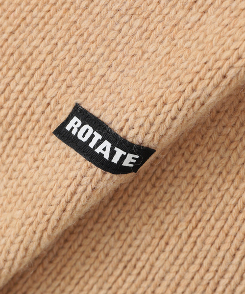 journal standard L'essage（ジャーナルスタンダードレサージュ）の「【ROTATEローテート】 Knit V-Neck Jumper：ニット（ニット/セーター・レディース・ベージュ・X-SMALL）」の3枚目の写真