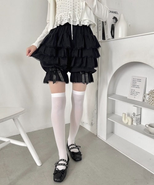 Loueme(ルエム)の「キャンディフリルショートパンツ(その他パンツ・レディース・ブラック/ライトブルー/ホワイト/ピンク・FREE)」の13枚目の写真