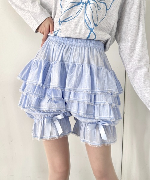 Loueme(ルエム)の「キャンディフリルショートパンツ(その他パンツ・レディース・ブラック/ライトブルー/ホワイト/ピンク・FREE)」の22枚目の写真