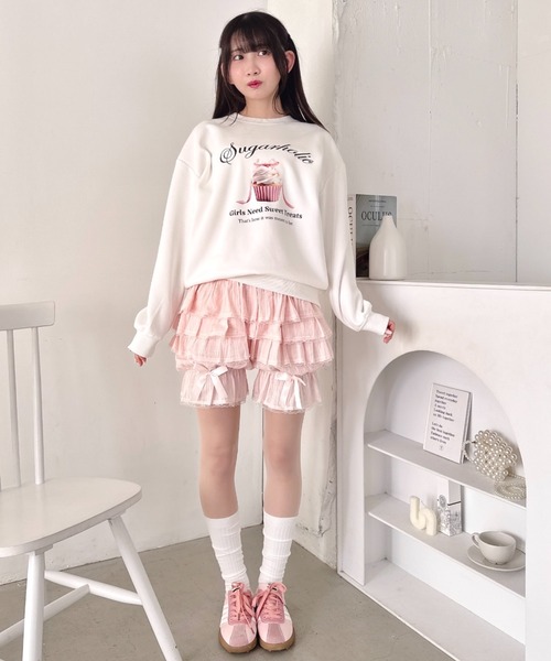 Loueme(ルエム)の「キャンディフリルショートパンツ(その他パンツ・レディース・ブラック/ライトブルー/ホワイト/ピンク・FREE)」の21枚目の写真