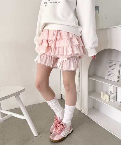 Loueme(ルエム)の「キャンディフリルショートパンツ(その他パンツ・レディース・ブラック/ライトブルー/ホワイト/ピンク・FREE)」の19枚目の写真