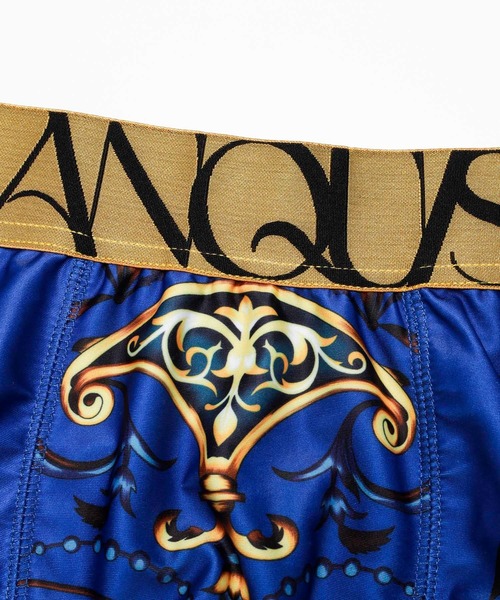 VANQUISH（ヴァンキッシュ）の「VANQUISH / ヴァンキッシュ ヴィンテージ デコレーションプリント アンダーウェア（ボクサーパンツ・メンズ・ブルー・M/L）」の4枚目の写真