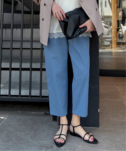 LBC（エルビーシー）の「コットンゆるテーパードパンツ（その他パンツ・レディース・ブルー系その他/オフホワイト/ベージュ/ブラック・M/L）」の14枚目の写真