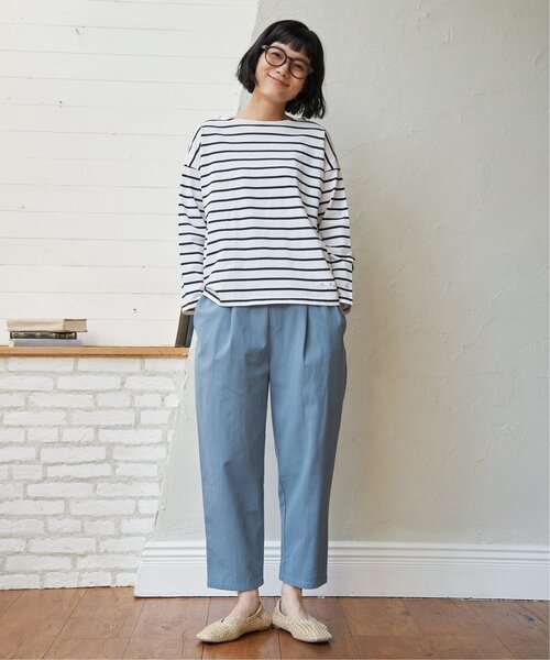 LBC（エルビーシー）の「コットンゆるテーパードパンツ（その他パンツ・レディース・ブルー系その他/オフホワイト/ベージュ/ブラック・M/L）」の22枚目の写真