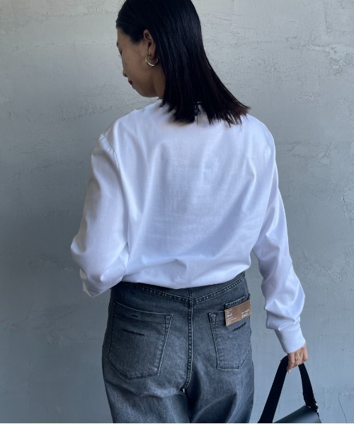 FRED PERRY（フレッドペリー）の「[FRED PERRY/フレッドペリー] ツインティップライン ロングスリーブTシャツ M9602（Tシャツ/カットソー・レディース・ブラック/ホワイト/ネイビー・L/M/S）」の11枚目の写真