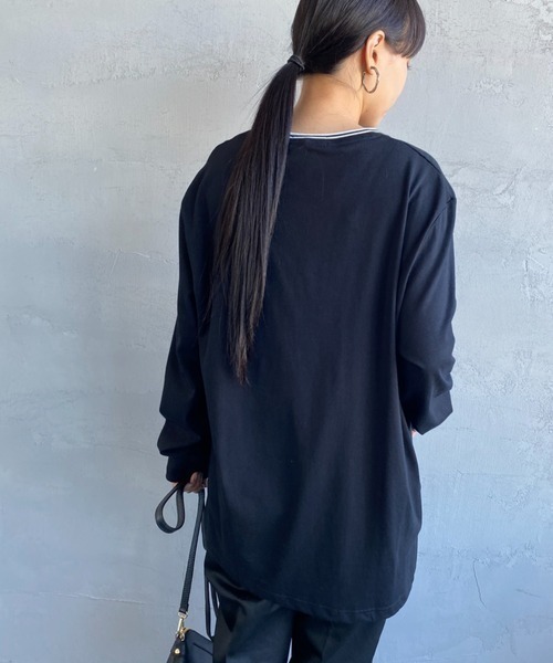 FRED PERRY（フレッドペリー）の「[FRED PERRY/フレッドペリー] ツインティップライン ロングスリーブTシャツ M9602（Tシャツ/カットソー・レディース・ブラック/ホワイト/ネイビー・L/M/S）」の17枚目の写真