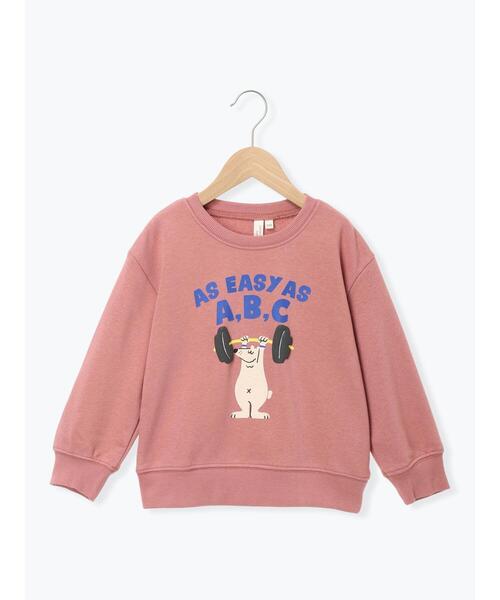 Samansa Mos2 Lagom（サマンサモスモスラーゴム）の「クマプリントトレーナー（Tシャツ/カットソー・キッズ・レッド/ブルー・100/110/120/130/95）」の2枚目の写真