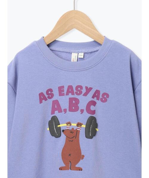 Samansa Mos2 Lagom（サマンサモスモスラーゴム）の「クマプリントトレーナー（Tシャツ/カットソー・キッズ・レッド/ブルー・100/110/120/130/95）」の4枚目の写真