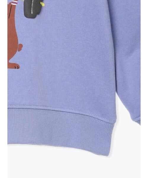 Samansa Mos2 Lagom（サマンサモスモスラーゴム）の「クマプリントトレーナー（Tシャツ/カットソー・キッズ・レッド/ブルー・100/110/120/130/95）」の6枚目の写真