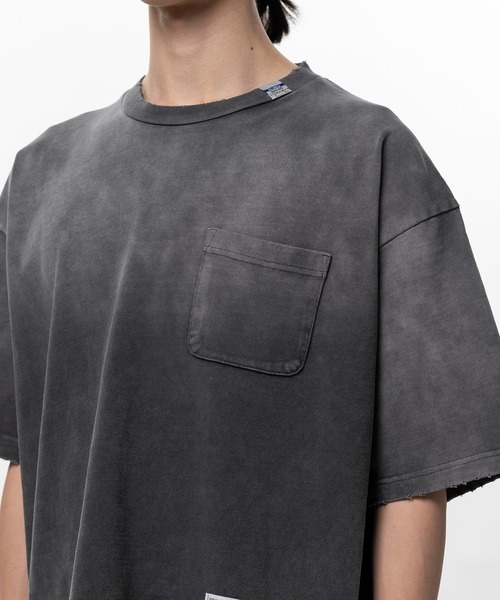 In・stru(men-tal).（インストルメンタル）の「Sun Faded Like Distressed Pocket T-shirt（Tシャツ/カットソー・メンズ・ネイビー/ブラック・44/46/48/50）」の7枚目の写真