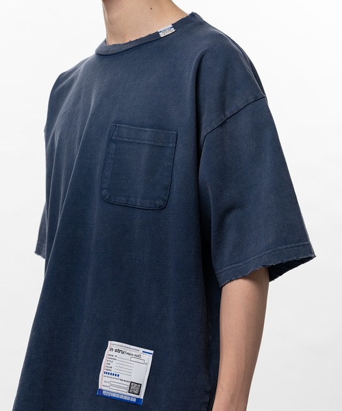 In・stru(men-tal).（インストルメンタル）の「Sun Faded Like Distressed Pocket T-shirt（Tシャツ/カットソー・メンズ・ネイビー/ブラック・44/46/48/50）」の21枚目の写真