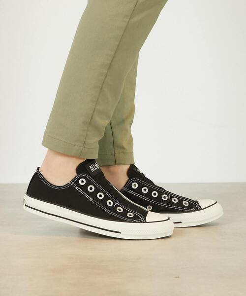 CONVERSE（コンバース）の「【CONVERSE/コンバース 】オールスター スリップ FE OX（スニーカー・レディース・ブラック/ホワイト・1/2/3/4）」の14枚目の写真
