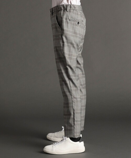 MONSIEUR NICOLE（ムッシュニコル）の「グレンチェック ワイドパンツ（その他パンツ・メンズ・ブラック/グレー・MEDIUM/LARGE/SMALL）」の4枚目の写真