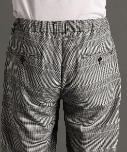 MONSIEUR NICOLE（ムッシュニコル）の「グレンチェック ワイドパンツ（その他パンツ・メンズ・ブラック/グレー・MEDIUM/LARGE/SMALL）」の6枚目の写真