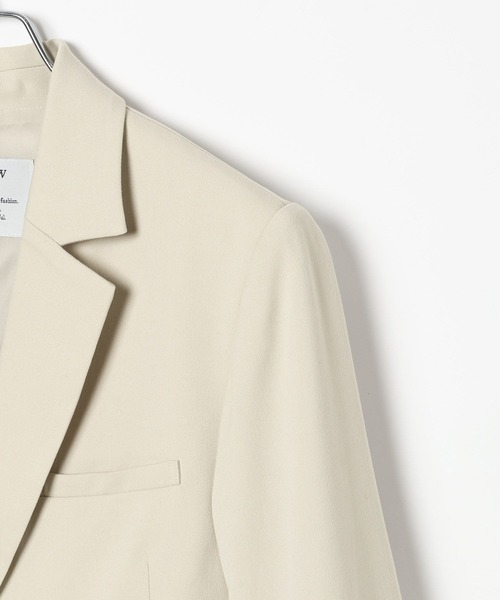 BAYFLOW（ベイフロー）の「【KARENさんコラボ】ジャケット（テーラードジャケット・レディース・グレイッシュベージュ/ネイビー・SMALL/MEDIUM）」の16枚目の写真
