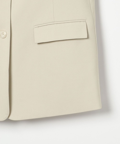 BAYFLOW（ベイフロー）の「【KARENさんコラボ】ジャケット（テーラードジャケット・レディース・グレイッシュベージュ/ネイビー・SMALL/MEDIUM）」の19枚目の写真