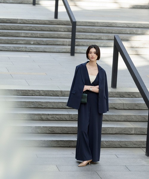 BAYFLOW（ベイフロー）の「【KARENさんコラボ】ジャケット（テーラードジャケット・レディース・グレイッシュベージュ/ネイビー・SMALL/MEDIUM）」の6枚目の写真