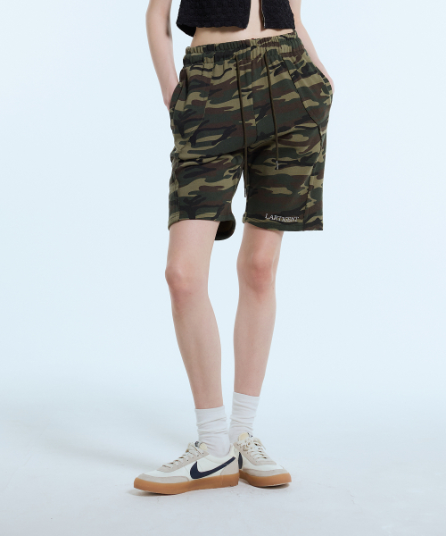 LARTIGENT(ラーティゼン)の「L11 CAMO LOGO SHORTS(KHAKI)(その他パンツ・レディース・その他・FREE)」の1枚目の写真