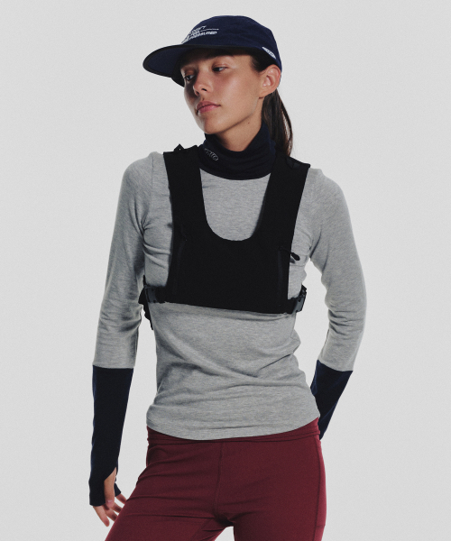 MENASOO(ミナス)の「Track Warmer Color Turtleneck T Shirt_Melange Gray(Tシャツ/カットソー・レディース・グレー・F)」の5枚目の写真