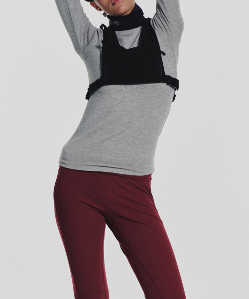 MENASOO(ミナス)の「Track Warmer Color Turtleneck T Shirt_Melange Gray(Tシャツ/カットソー・レディース・グレー・F)」の7枚目の写真