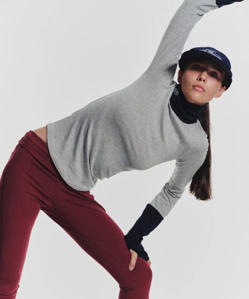 MENASOO(ミナス)の「Track Warmer Color Turtleneck T Shirt_Melange Gray(Tシャツ/カットソー・レディース・グレー・F)」の8枚目の写真
