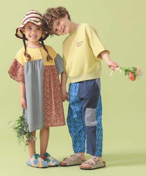 こども ビームス(コドモビームス)の「パッチワーク パンツ 2026SS(90~140cm)(その他パンツ・キッズ・ネイビー/イエロー・140/130/120/110/100/90)」の14枚目の写真