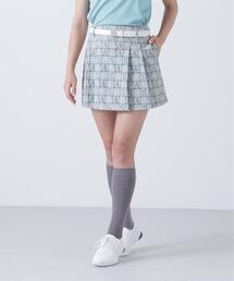 【St ANDREWS】ロゴチェックジャガードスカート (WOMENS)