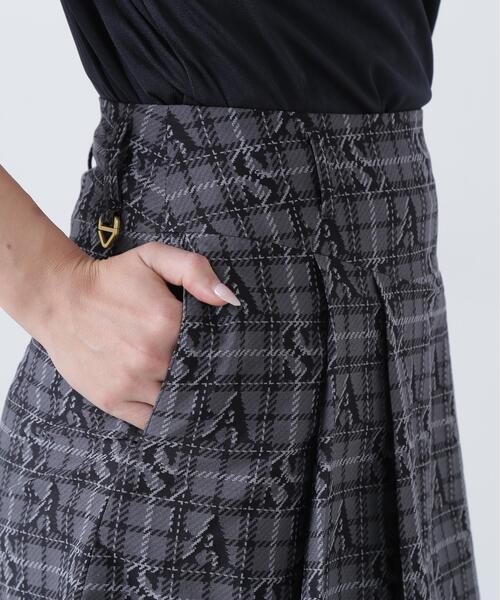 St ANDREWS(セントアンドリュース)の「【St ANDREWS】ロゴチェックジャガードスカート (WOMENS)(スカート・レディース・ブラック/ベージュ・M/SS/S/L)」の12枚目の写真