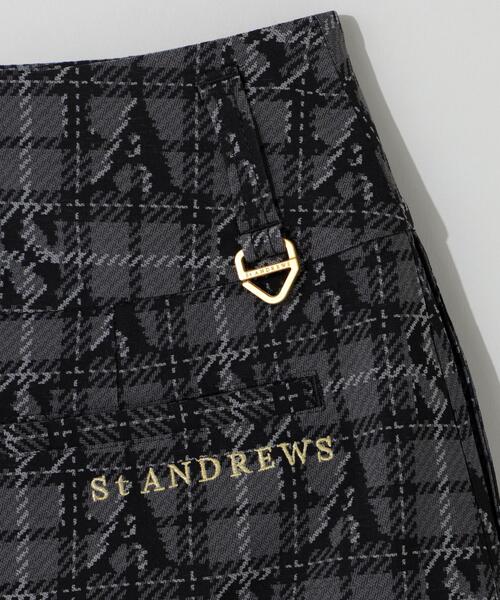 St ANDREWS(セントアンドリュース)の「【St ANDREWS】ロゴチェックジャガードスカート (WOMENS)(スカート・レディース・ブラック/ベージュ・M/SS/S/L)」の18枚目の写真