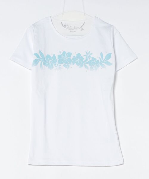 Kahiko(カヒコ)の「【Kahiko】エレエレフラTシャツ(Tシャツ/カットソー・レディース・ホワイト/ブラック・L/M)」の2枚目の写真