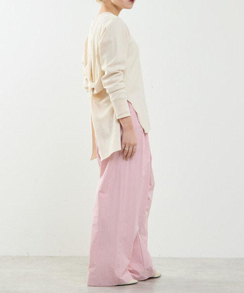 SOFFITTO（ソフィット）の「【A_/エース】タックギャザーパンツ（その他パンツ・レディース・ピンク/ブラック・S/M）」の7枚目の写真