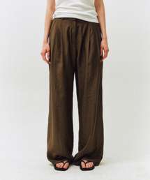 Summer Wool Wide Fit Pants_CTB549(Brown)