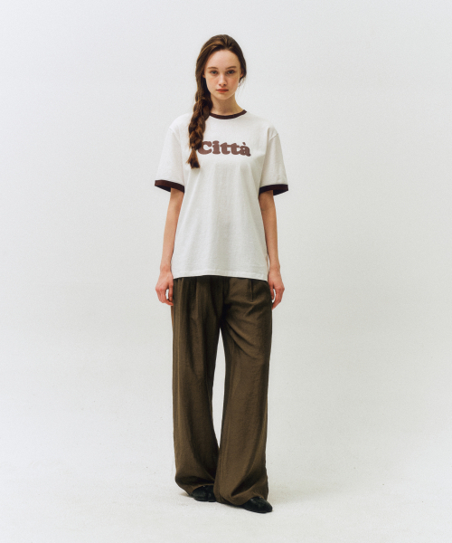 CITTA（シータ）の「Summer Wool Wide Fit Pants_CTB549(Brown)（その他パンツ・レディース・ブラウン・FREE）」の2枚目の写真