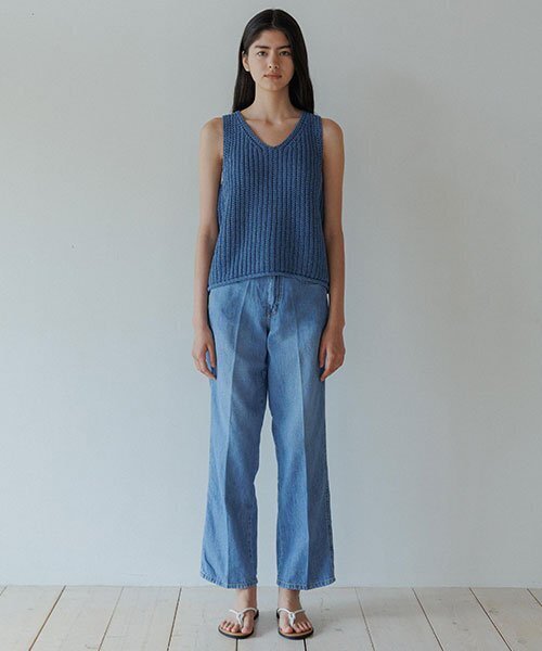 LINGSEOUL(リングソウル)の「hanji blended knit vest-blue(Tシャツ/カットソー・レディース・その他・FREE)」の3枚目の写真