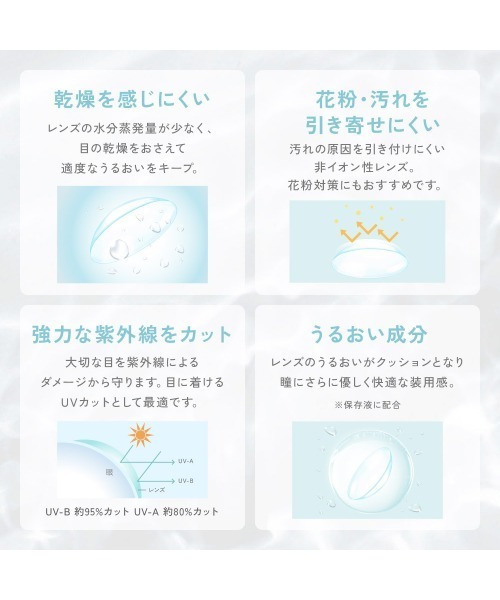 ReVIA(レヴィア)の「ReVIA CLEAR 1day 低含水 (30枚入り)(コンタクトレンズ・カラコン・レディース・クリア・-9.00/-9.50/-10.00/-5.25/-7.50/-8.00/-8.50/-5.50/-5.00/-4.75/-5.75/-6.00/-7.00/-6.50/-4.50/-4.00/-3.75/-4.25/-3.00/-2.75/-2.50/-3.25/-3.50/-1.75/-2.00/-2.25/-1.00/-1.50/-1.25/-0.50/-0.75)」の4枚目の写真