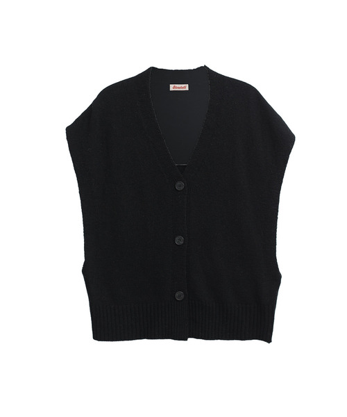 SLOWLOLLI（スローローリ）の「Lambswool knit vest（ニット/セーター・レディース・オートミール/ブラウン/クリーム/ブラック・FREE）」の2枚目の写真