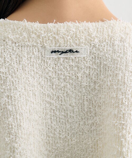 mystic（ミスティック）の「26SSミニフリンジカーディガン（カーディガン/ボレロ・レディース・オフホワイト/ブラック/グリーン・FREE）」の19枚目の写真