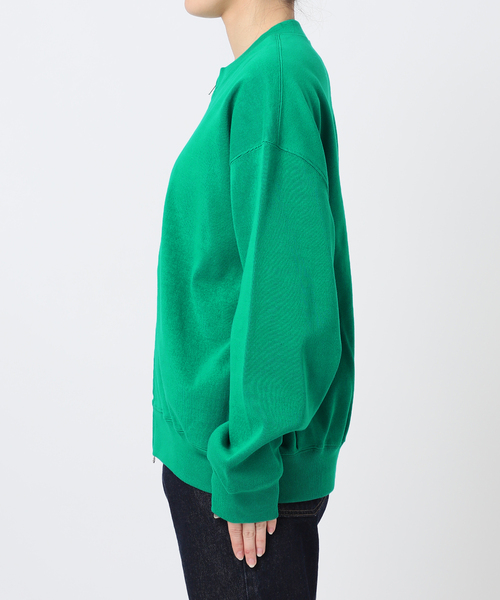 SLOBE IENA（スローブイエナ）の「ダブルZIPクルーネックカーディガン（カーディガン/ボレロ・レディース・ブラック/グリーン/ベージュ・FREE）」の4枚目の写真