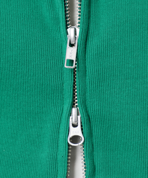 SLOBE IENA（スローブイエナ）の「ダブルZIPクルーネックカーディガン（カーディガン/ボレロ・レディース・ブラック/グリーン/ベージュ・FREE）」の10枚目の写真